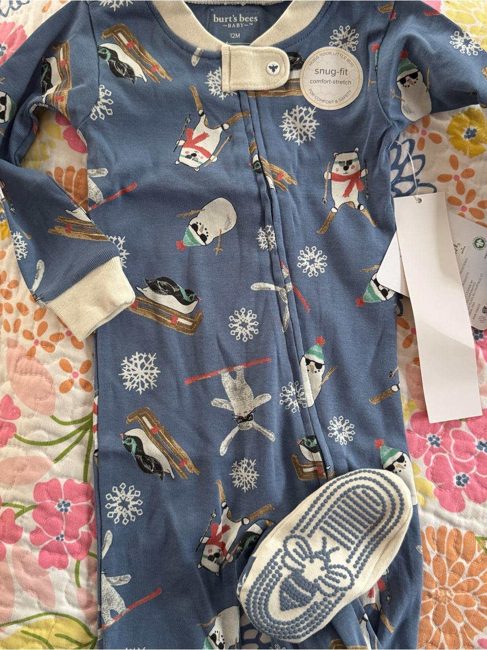 NWT 12 month Burt’s bees pajamas